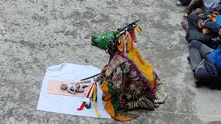 karsha Monastery zanskar maskdance [upl. by Sharleen]