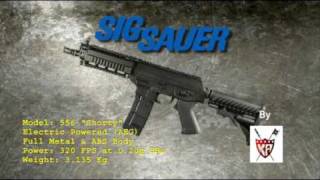 Airsoft SIG SAUER 556 quotShortyquot King Arms by CYBERGUN [upl. by Linad814]