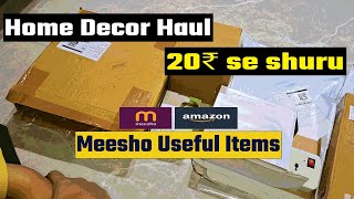 Only ₹20🤭 Meesho Home Decor Haul  100₹ ke 5 Meesho Useful items🤩 [upl. by Norym]