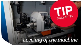 TIP  Tornos Swiss DT 26 Leveling of the machine [upl. by Gnus219]