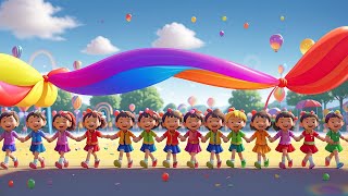 The Colour Parade  Fun amp Educational Colour Song for Kids  New Kids Rhyming Song [upl. by Arahat]