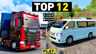 12 Best mobile Driving Games  Android amp iOS  Best Driving simulator Games [upl. by Quinton]