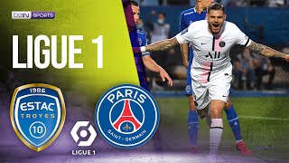 Troyes vs PSG  LIGUE 1 HIGHLIGHTS  080721  beIN SPORTS USA [upl. by Funk617]