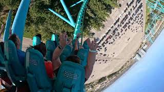 Leviathan Canadas Wonderland POV Tallest and Fastest Rollercoaster in Canada [upl. by Hanae]