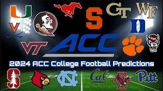 2024 ACC College Football Predictions [upl. by Desai]