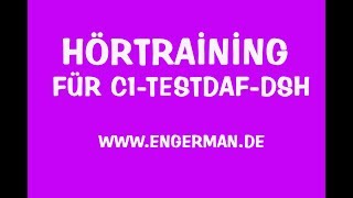 Hörtraining für C1TestDaFDSH  Hörverstehen für Oberstufe 5 [upl. by Eseneg55]