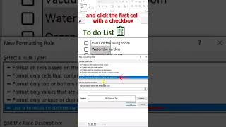 Excel To do List excel exceltips youtube exceltricks shortsvideo msexcel viralvideo [upl. by Atinek879]