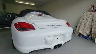 2012 Porsche 9872 boxster spyder 2300 miles cold start [upl. by Ahsatan]