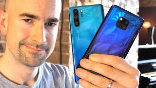 Huawei P30 Pro vs Mate 20 Pro  Sidebyside comparison [upl. by Dollar]