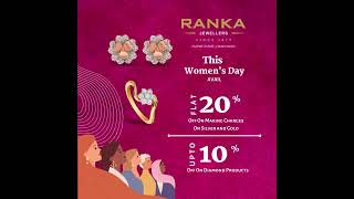 Ranka Jewellers International Womens Day 2023 Offer [upl. by Annailuj]