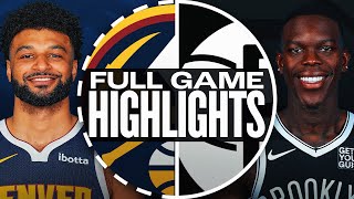 NUGGETS at NETS  FULL GAME HIGHLIGHTS  October 29 2024 [upl. by Cressi]