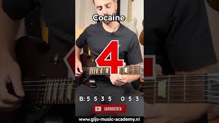 Cocaine  Gitaar leren spelen beginners shorts gitaar [upl. by Solracesoj]