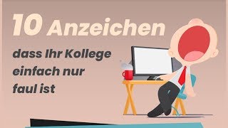 😴10 Anzeichen für faule Kollegen😩 [upl. by Dragelin]