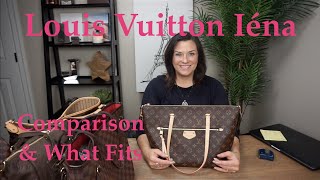 Louis Vuitton Iéna  Comparison and What Fits [upl. by Nolyarb]