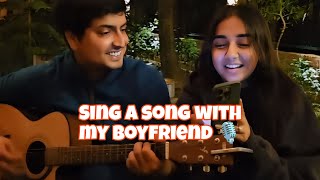 Sing a song with my boyfriend  Ft Prajakta koli amp Vrishank  Cover song [upl. by Winograd]