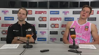 Petteri Koponen and Sam Mennenga press conference vs Brisbane Bullets  Round 1 NBL25 [upl. by Drews589]