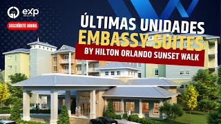 Desde 430K a sólo minutos de los parques EMBASSY SUITES ORLANDO SUNSET WALK [upl. by Atiras]