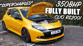 This FULLY BUILT 350BHP Supercharged Clio RS200 is CRAZY [upl. by Howey146]