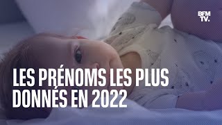 Quels sont les prénoms qui ont été les plus donnés en 2022 [upl. by Leduar515]