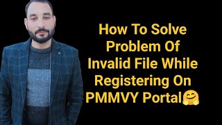 How To Solve Problem Of Invalid File While Registering On PMMVY Portal 🤗 [upl. by Egan]