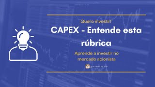 CAPEX  Entenda a rúbrica para calcular o preço intrínseco de uma ação [upl. by Annice798]