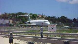 Fokker 100 long takeoff [upl. by Anavoig]