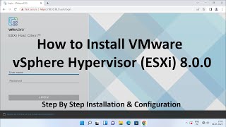 How to Install VMware vSphere Hypervisor ESXi 800   Step By Step Guide [upl. by Ilrahc]