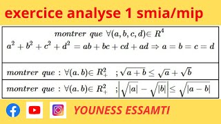 Correction dexamen Analyse S1 Contrôle تطوان  SMPC SMIA ENSA ENSAM MIPC partie 5 [upl. by Kristian599]