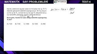 Sayı Problemleri Test 4 Soru 5 [upl. by Naitsihc]