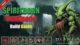 Diablo 4  Spiritborn Swarm Stinger Centipede Build  Vessel of Hatred [upl. by Ramsay]