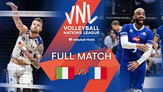 🇮🇹 ITA vs 🇫🇷 FRA  Full Match  Men’s VNL 2022 [upl. by Lenore]