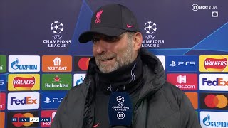 quotI think the game was nearly perfectquot Klopp on Liverpools comfortable victory over Atletico [upl. by Ladnik]