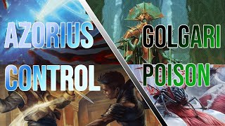 Standard Tournament Azorius Control vs Golgari Poison Round 1 October 21 [upl. by Ahsinotna]