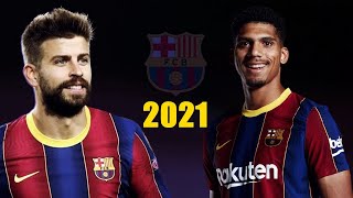 Gerard Piqué amp Ronald Araújo 2021 ● Defending Skills in Champions League  HD [upl. by Ednutey]