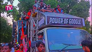 DJ Krishna Tanda vs DJ Yamraj Tanda competition video road so Tanda [upl. by Onin]