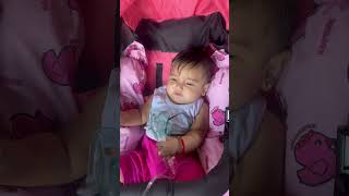 6 months old knows how to use a nebulizer  Baby Nebulizing l baby viral shorts viralvideo [upl. by Grimona589]