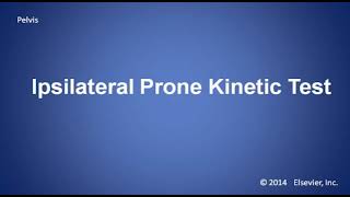 Ipsilateral Prone Kinetic Test [upl. by Nurat142]