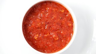 Homemade Spicy Marinara Sauce Recipe With San Marzano Tomatoes [upl. by Anauqat]