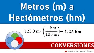 Metros a Hectómetros m a hm  Conversiones [upl. by Gascony]