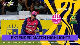 Extended Highlights  Barbados Royals vs Guyana Amazon Warriors  CPL 2024 [upl. by Hannover]