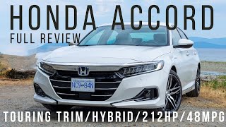 2022 Honda Accord Hybrid Touring Full Review Great for 3 crucial reasons [upl. by Ahsinac]