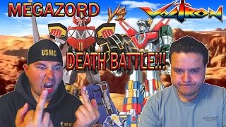 NOSTALGIA RAGE Megazord vs Voltron Death Battle Reaction [upl. by Gnem]