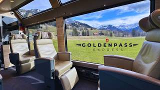 Riding the Luxury GoldenPass Express Prestige Class in Switzerland 🇨🇭 [upl. by Lirret597]