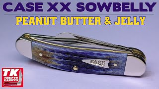 Case Sowbelly Burnt Ultra Violet CornCob Jig Bone Peanut Butter Jelly Pocket Knife 39427 TB6339 SS [upl. by Ecyaj170]