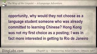 15 The Linguist by Steve Kaufmann  A Language Adventure  Discovering Asian Culture Ottawa 1967 [upl. by Amihsat]