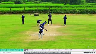 wilson cricket academy vs tightend cricket academy [upl. by Medrek]