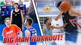 7’ 5” vs 6’ 11” Ultimate Big Man Basketball Training [upl. by Egroej]