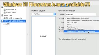 How to Format in NTFS with Disk Utility on OS X Yosemite [upl. by Sauers]