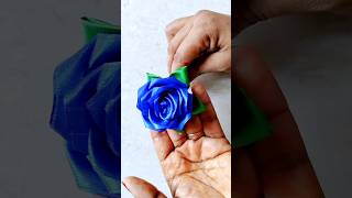 handmade diy ribbon rose flowers diyflower craft rose [upl. by Rustin12]