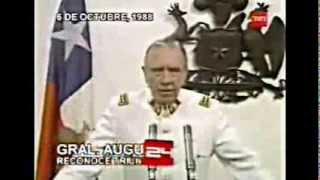 6 de octubre de 1988 Pinochet reconoce el triunfo del quotNoquot [upl. by Angus]